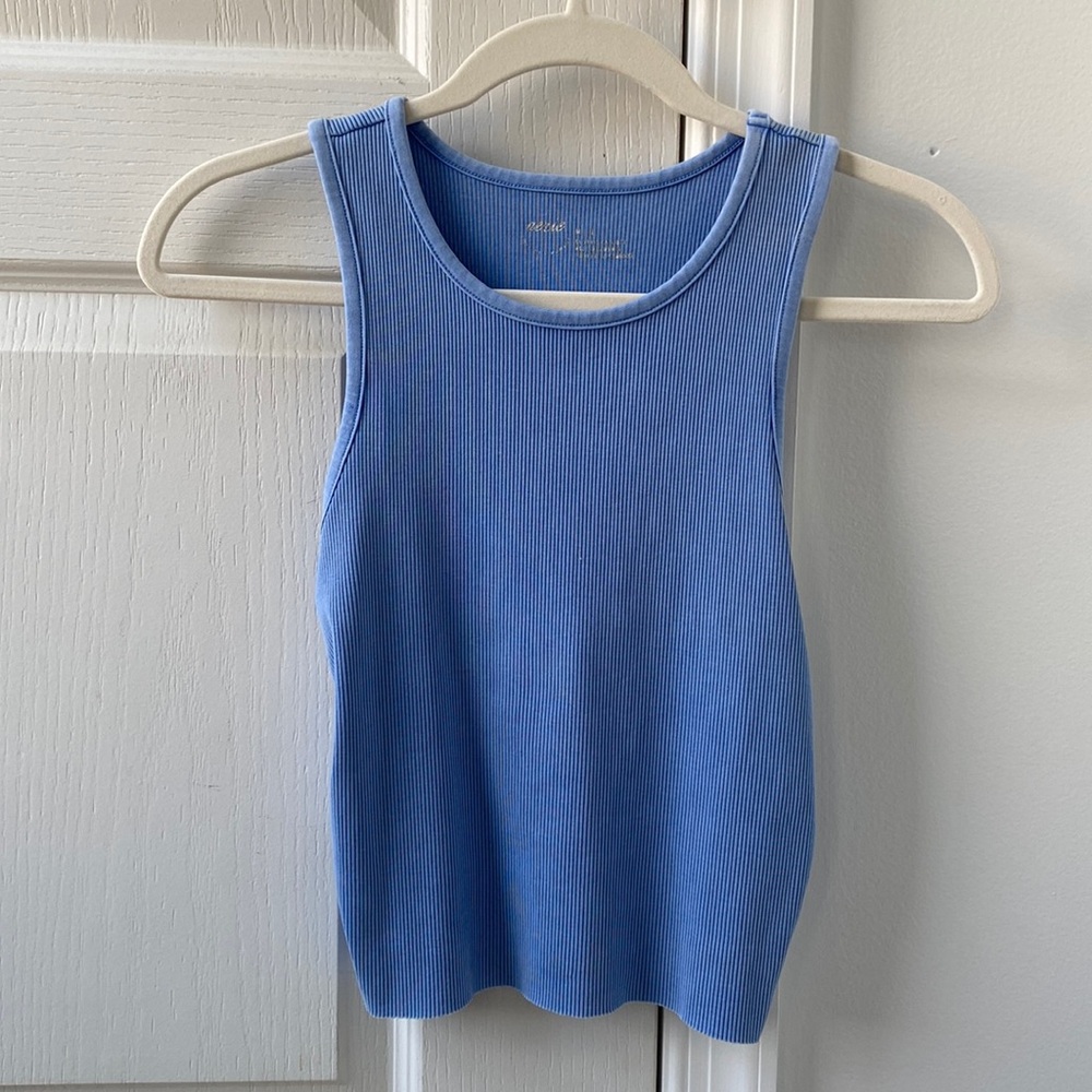 Blue Aerie Ribbed Tank